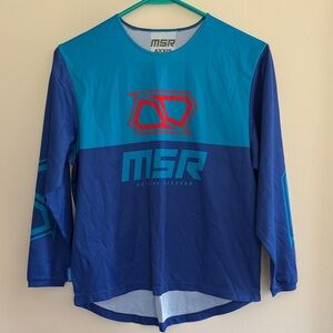 MSR Blue and Red Long Sleeve Jersey YL lightweight Moto dirtbike MTB